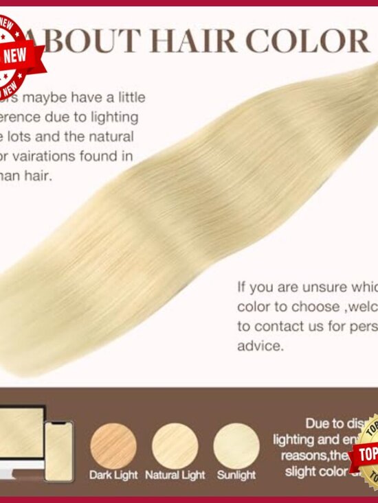 Premium Human Hair Tape-In Extensions, 22 Inch, 100g, 40 Pieces, Straight main image 4